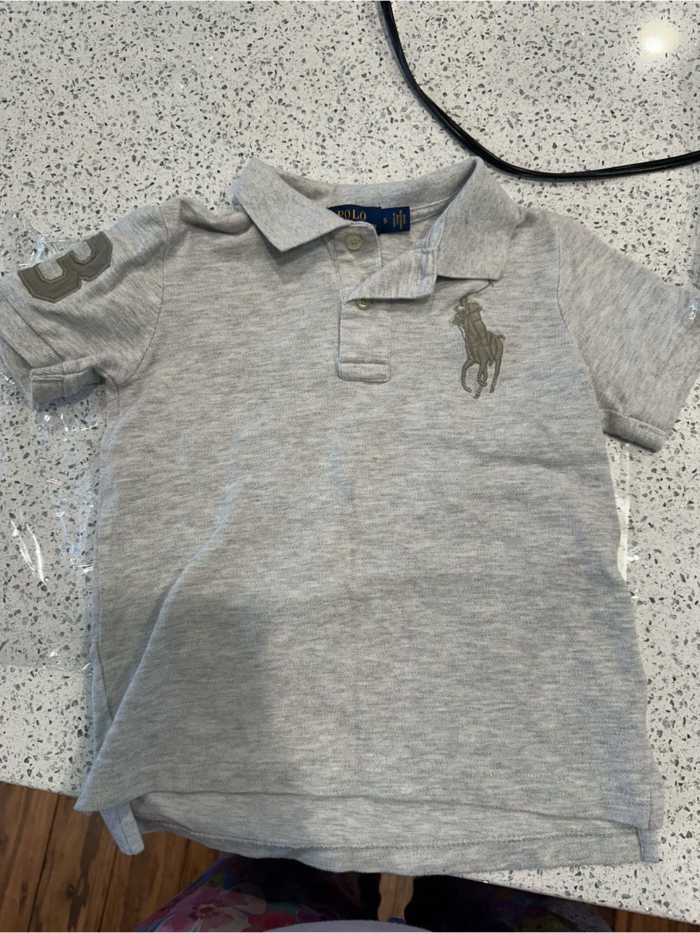 Ralph Lauren Kids Polo Shirt - Heather Gray